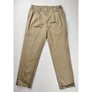 Bills Khakis Mens Classic Fit Pleated Chino Pants Tan Size 36 Made USA